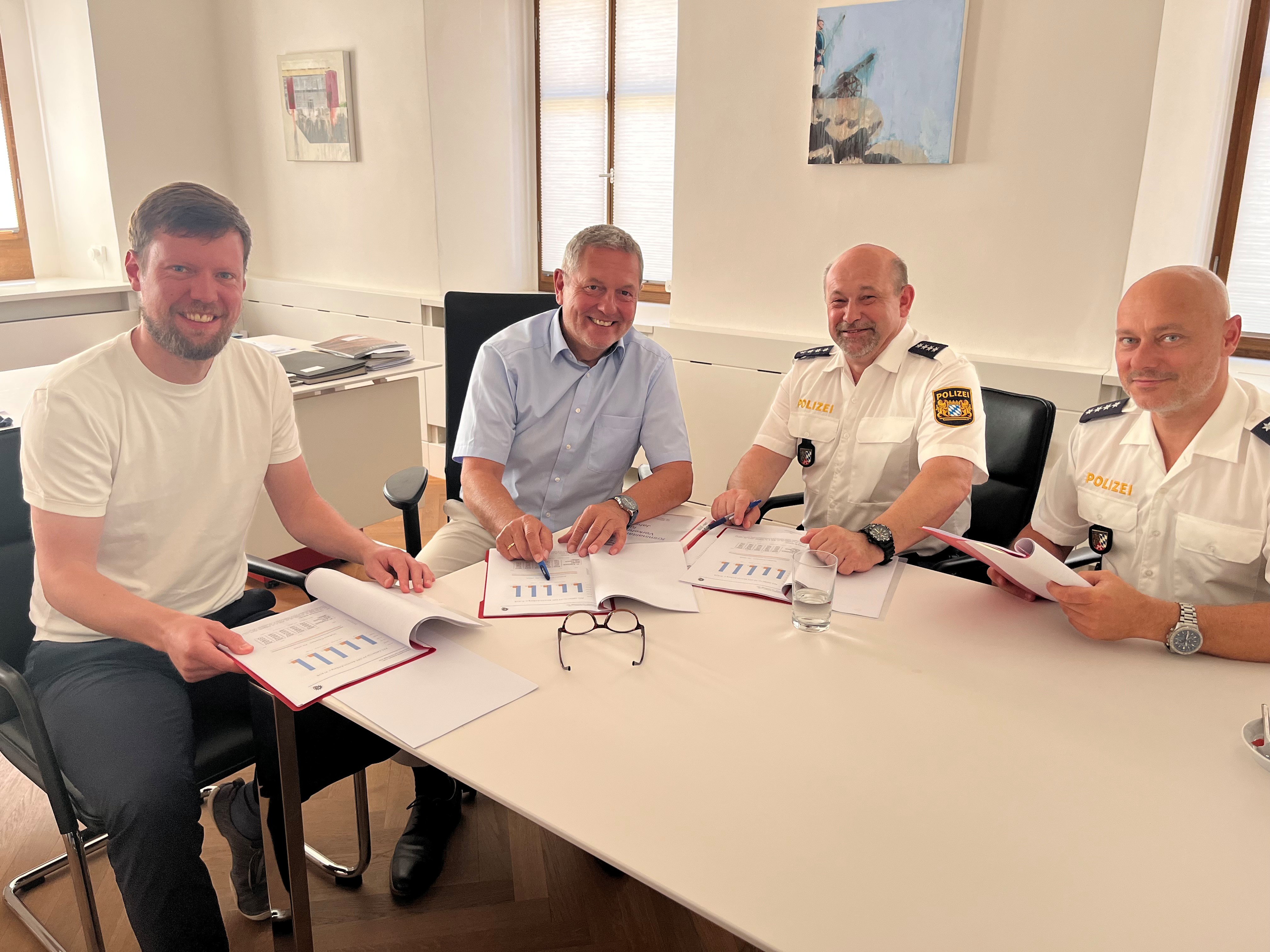 Sicherheitsgespr�ch im Rathaus Auerbach � R�ckblick auf das Jahr 2024